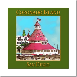 Coronado Island, San Diego California Posters and Art